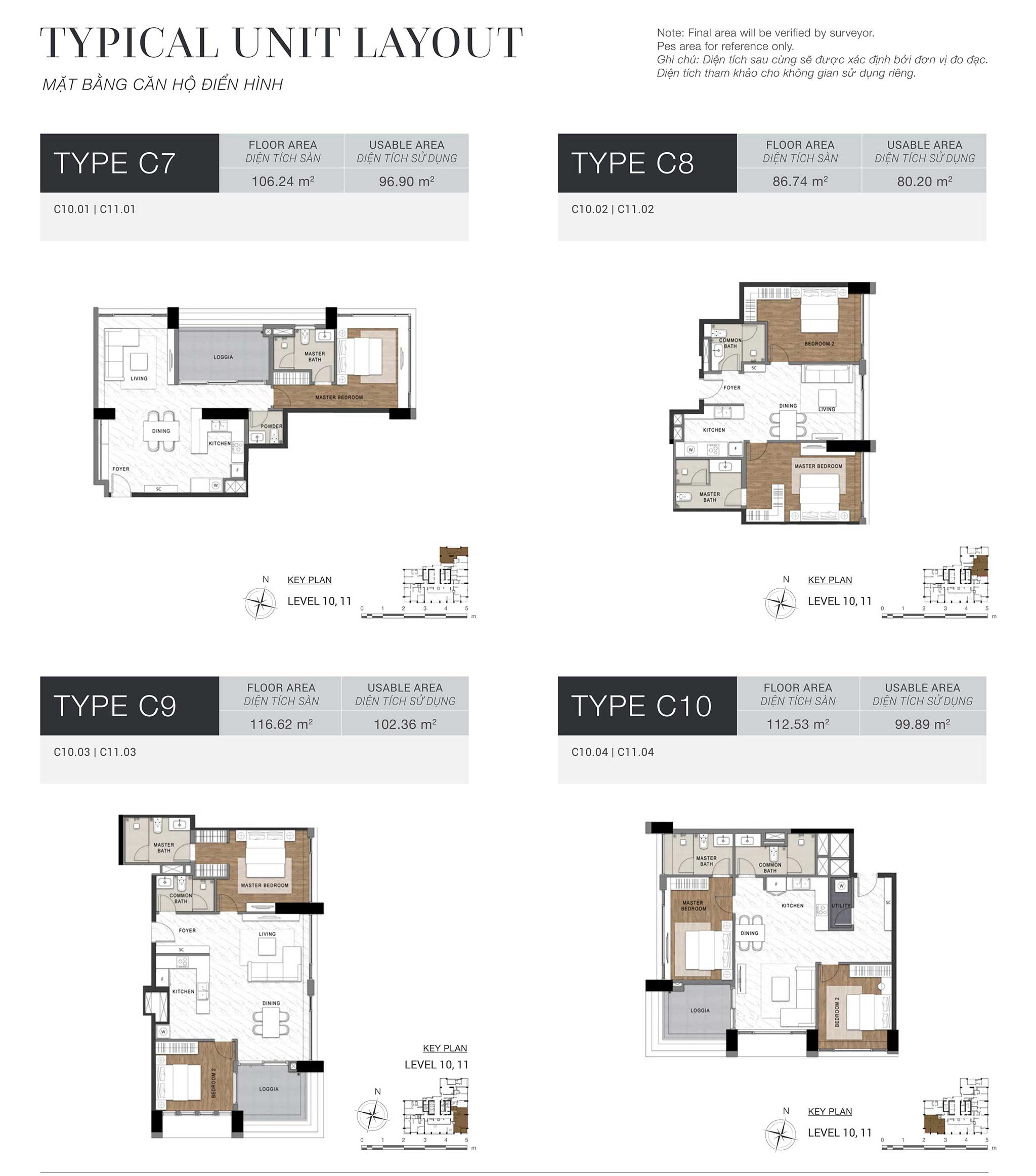 Layout căn hộ The Berkley Thảo Điền
