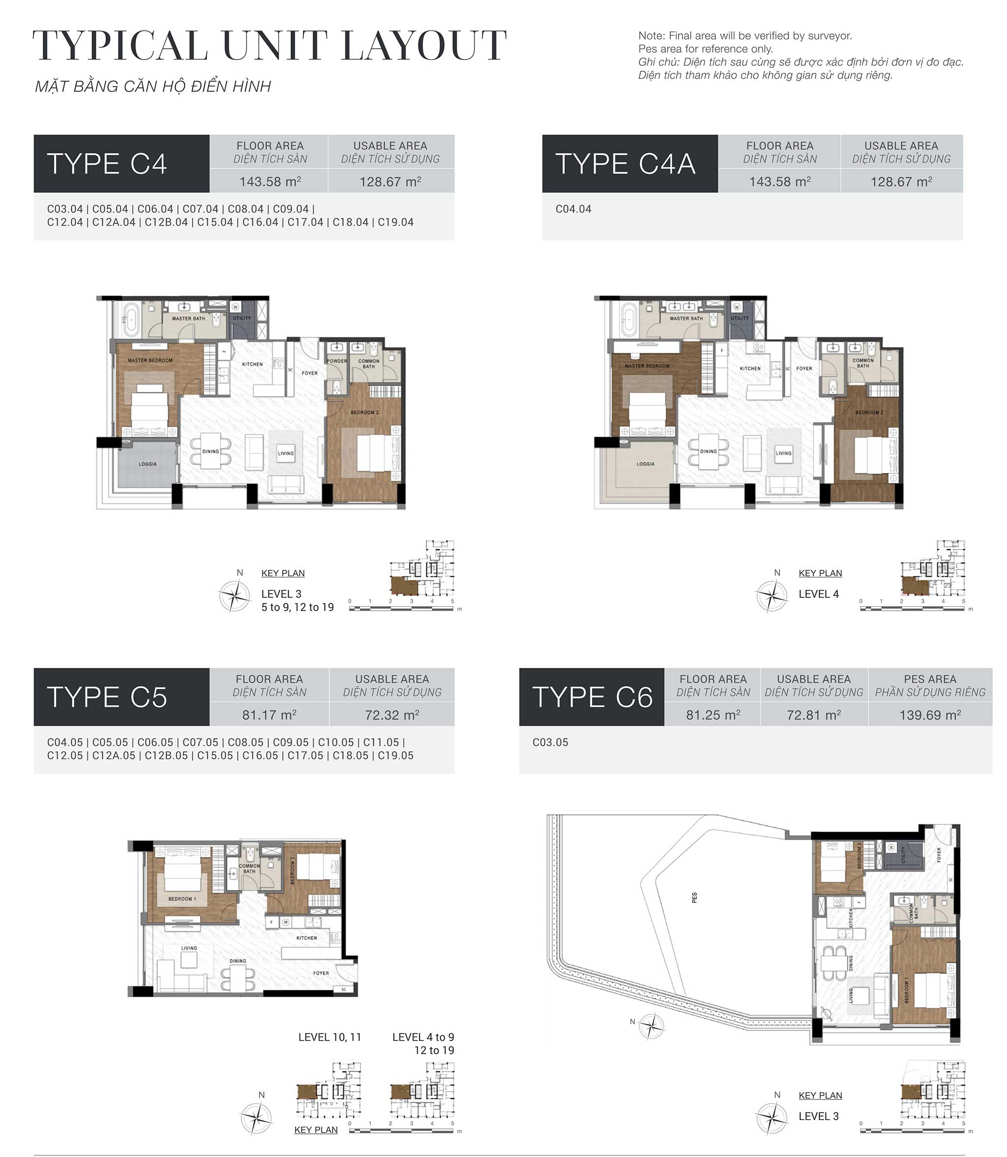 Layout căn hộ The Berkley Thảo Điền 