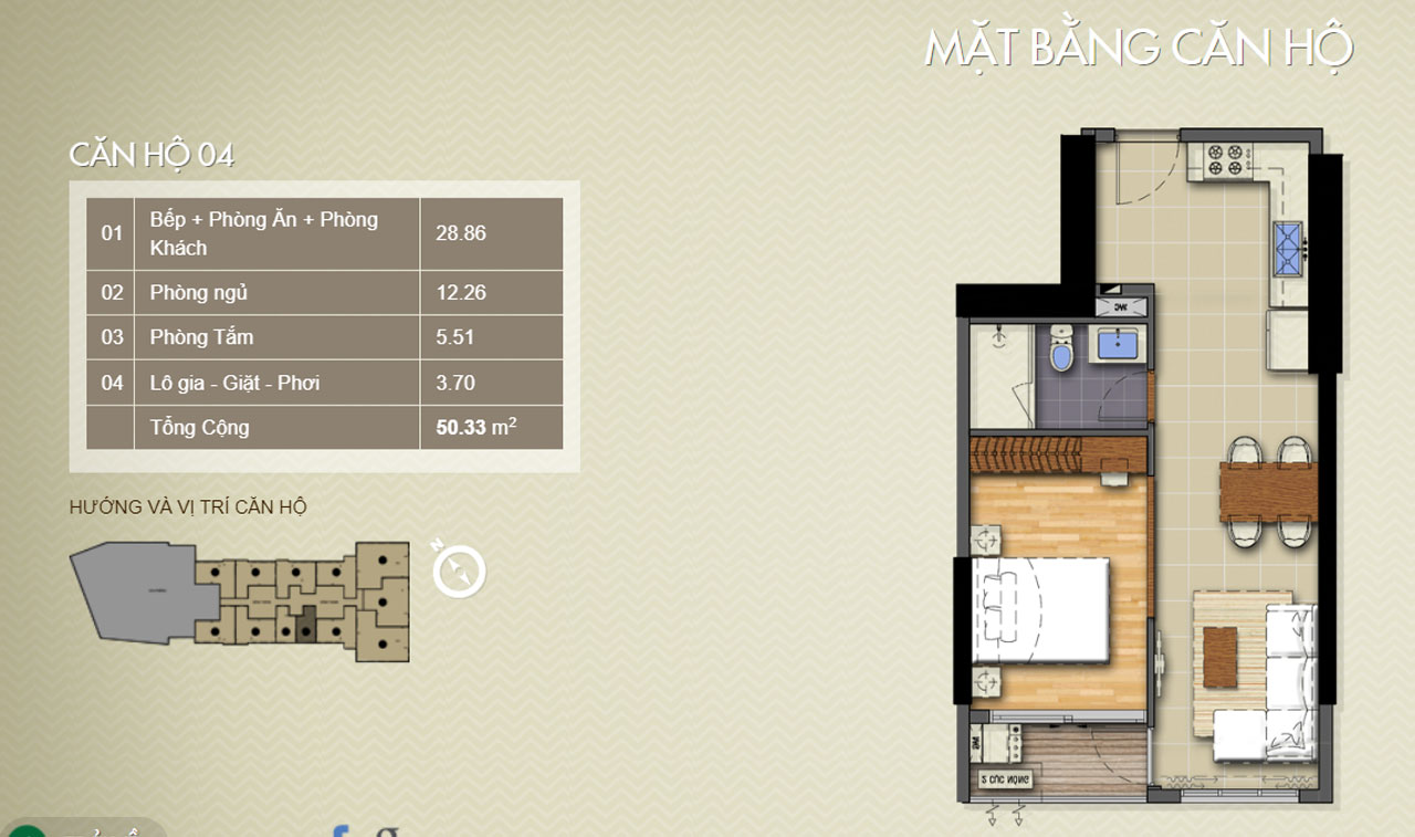 Mặt bằng Opal Tower Saigon Pearl