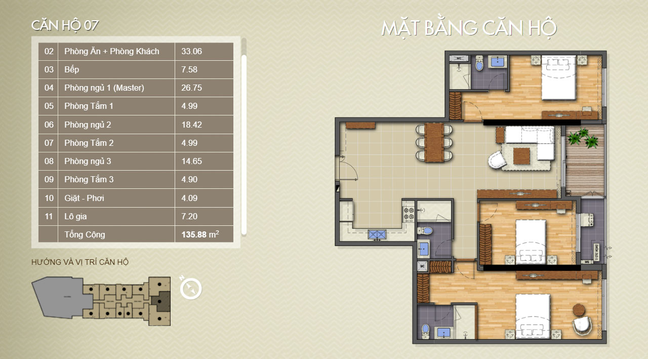 Mặt bằng Opal Tower Saigon Pearl