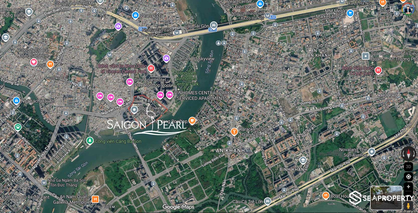 Vị trí Saigon Pearl