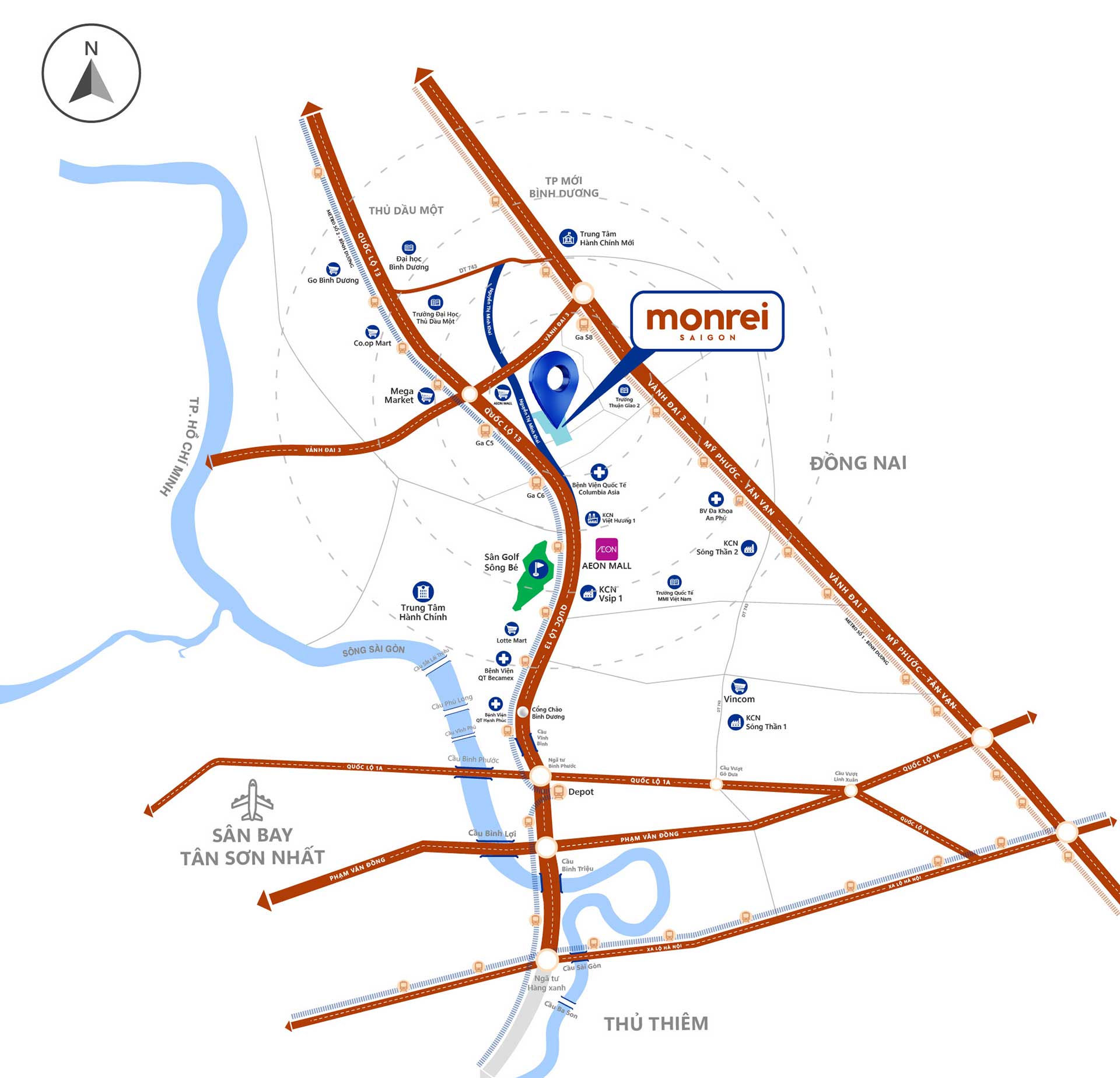 Vị trí dự án Monrei SaiGon