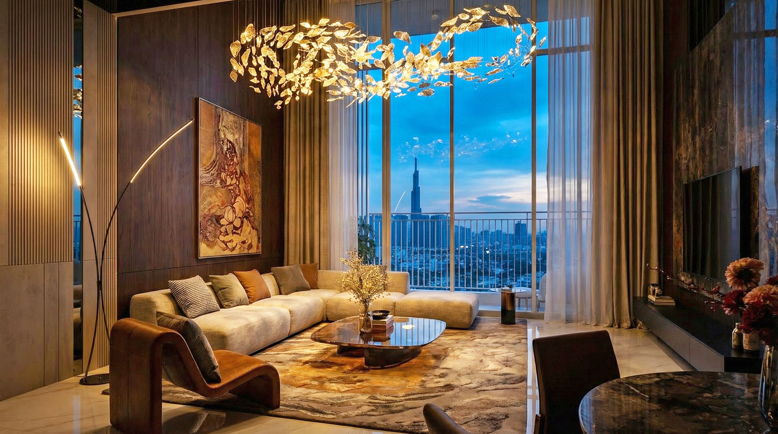 Căn hộ Signature 3 phòng ngủ tại Lusso Saigon