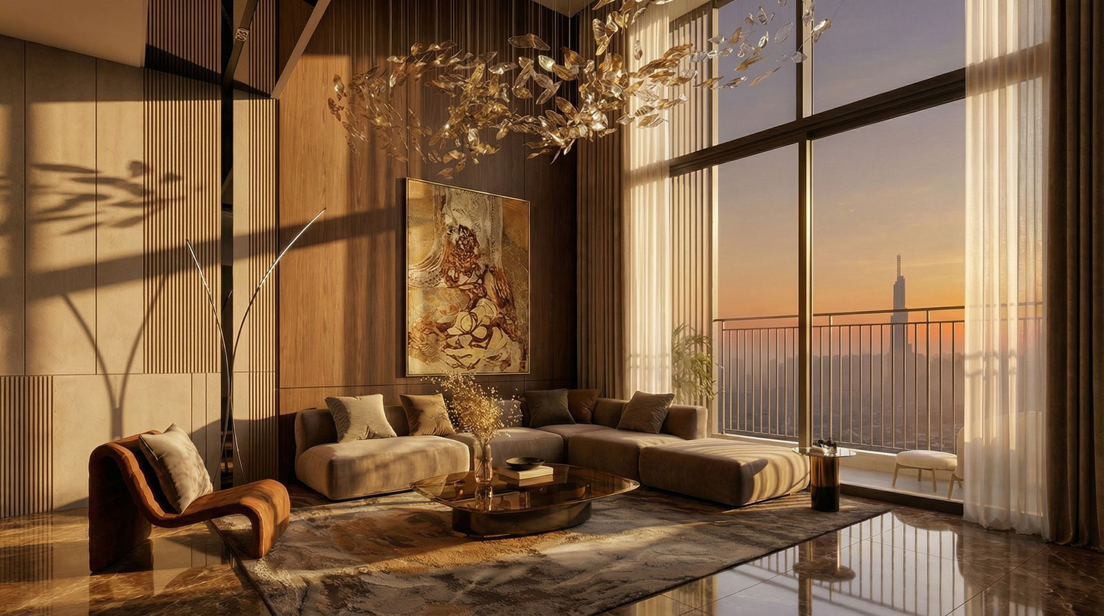 Căn hộ Signature 3 phòng ngủ tại Lusso Saigon 