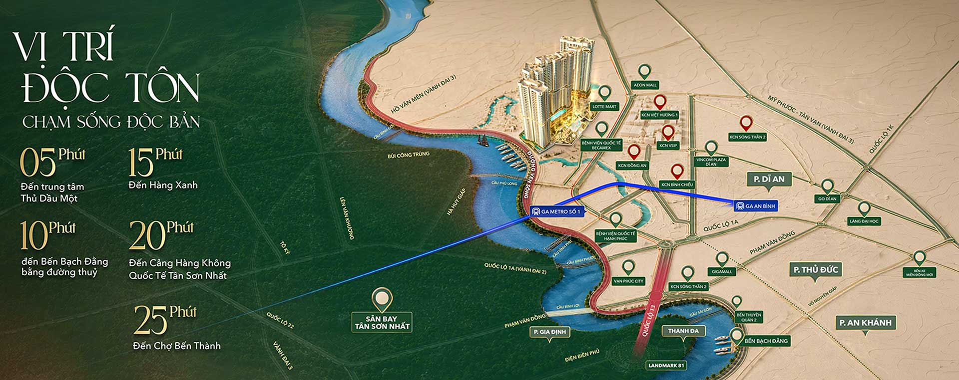 Vị trí dự án The Emerald River Park