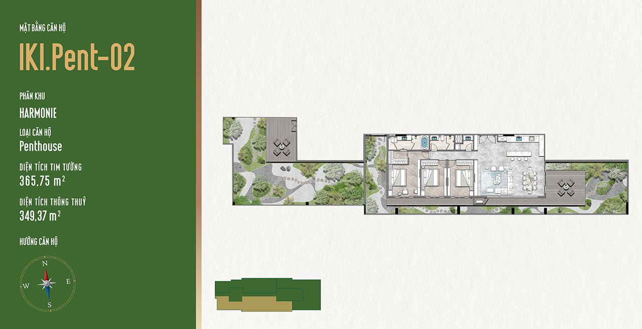 Penthouse Harmonie IKI Village