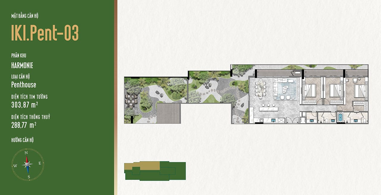 Penthouse Harmonie IKI Village