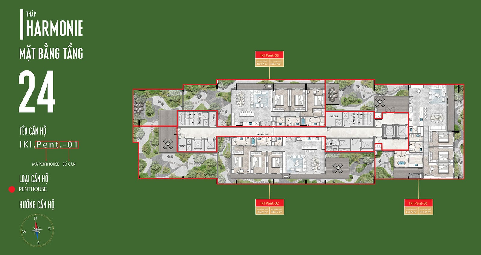 Penthouse Harmonie IKI Village