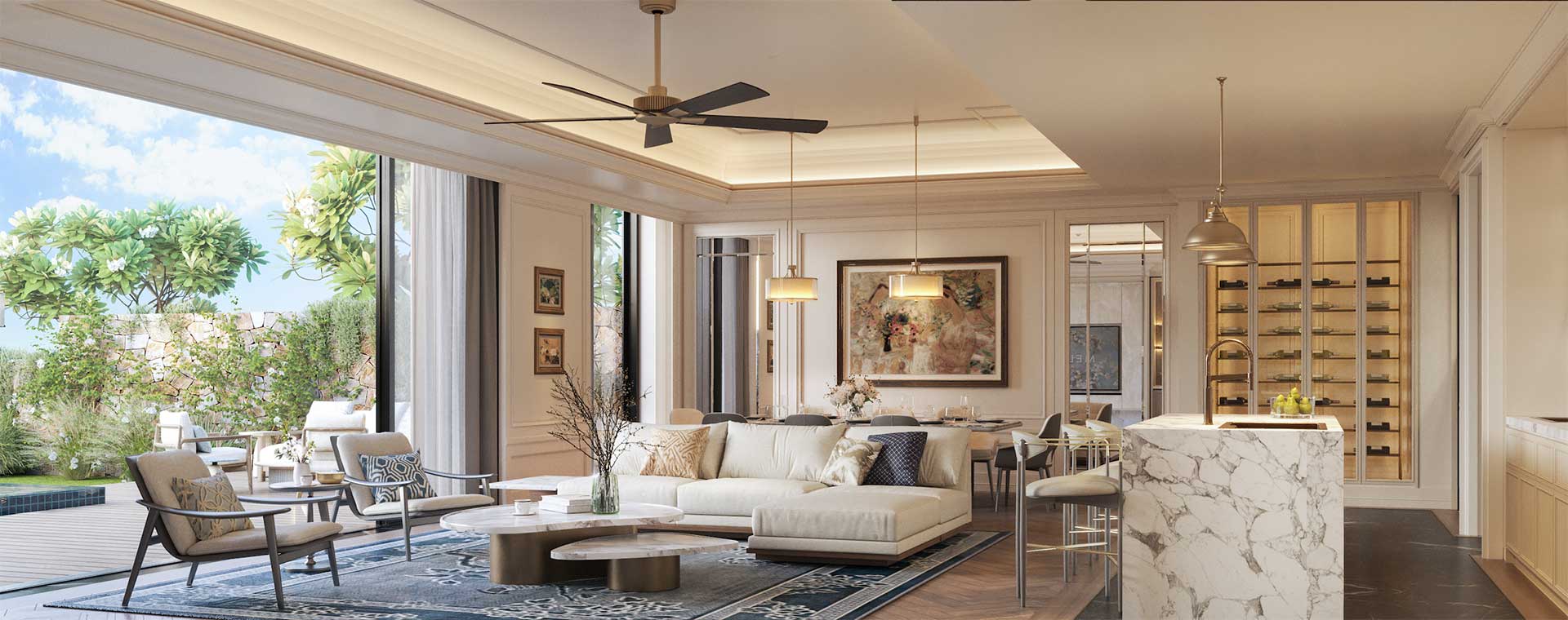 Dấu ấn Nghệ thuật Thiết kế nội thất The Indochine at Meliá Hồ Tràm