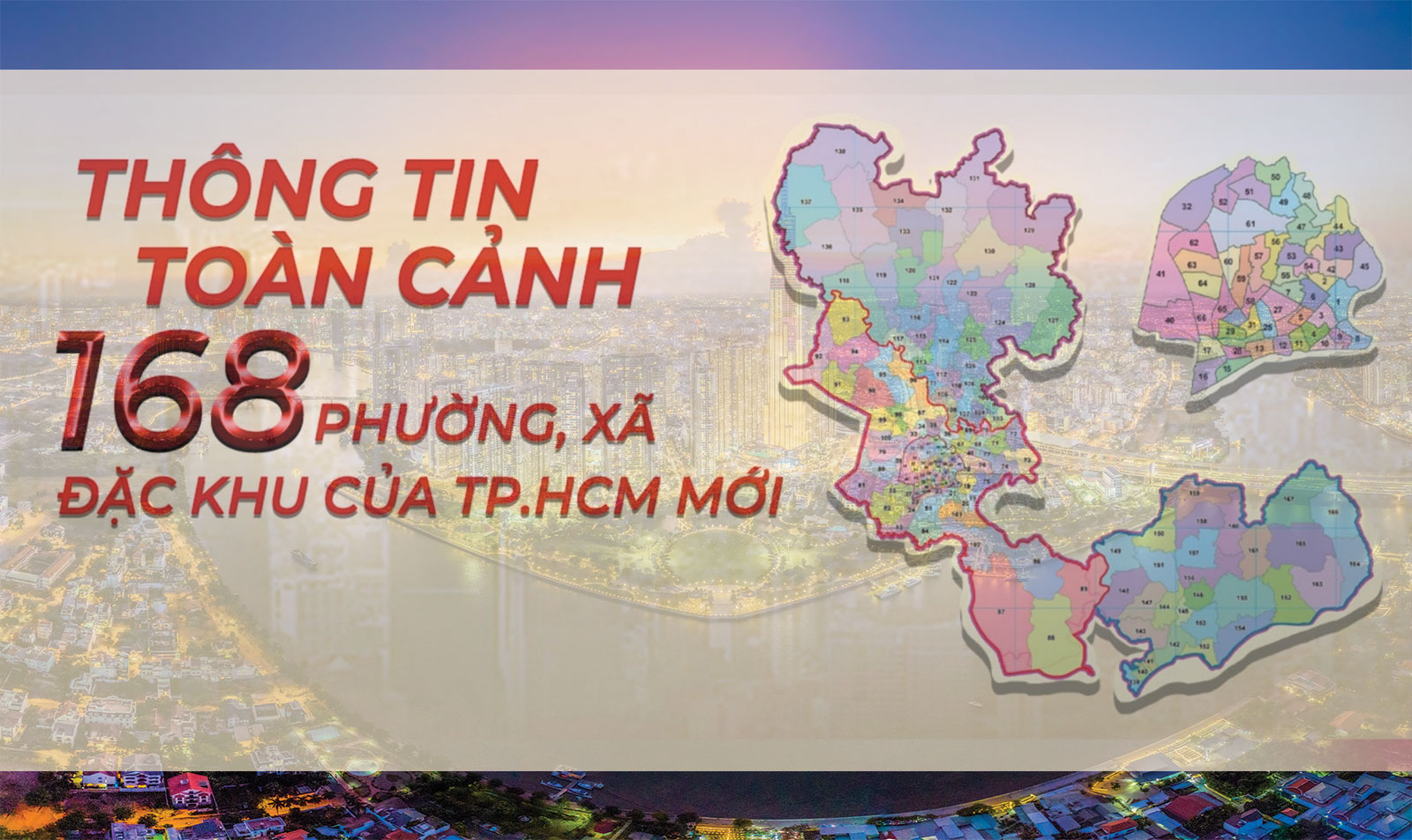 Bản đồ phường xã TP.HCM mới từ 1-7-2025