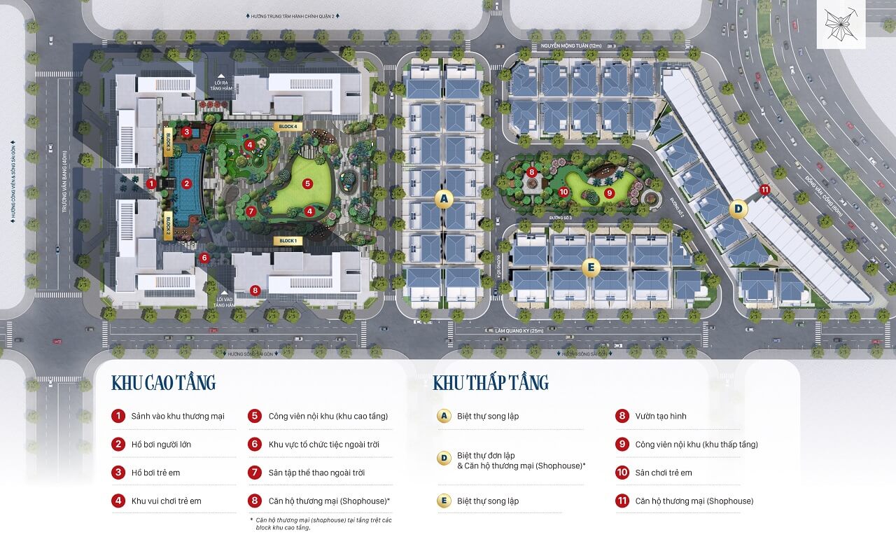 Mặt bằng layout Victoria Village