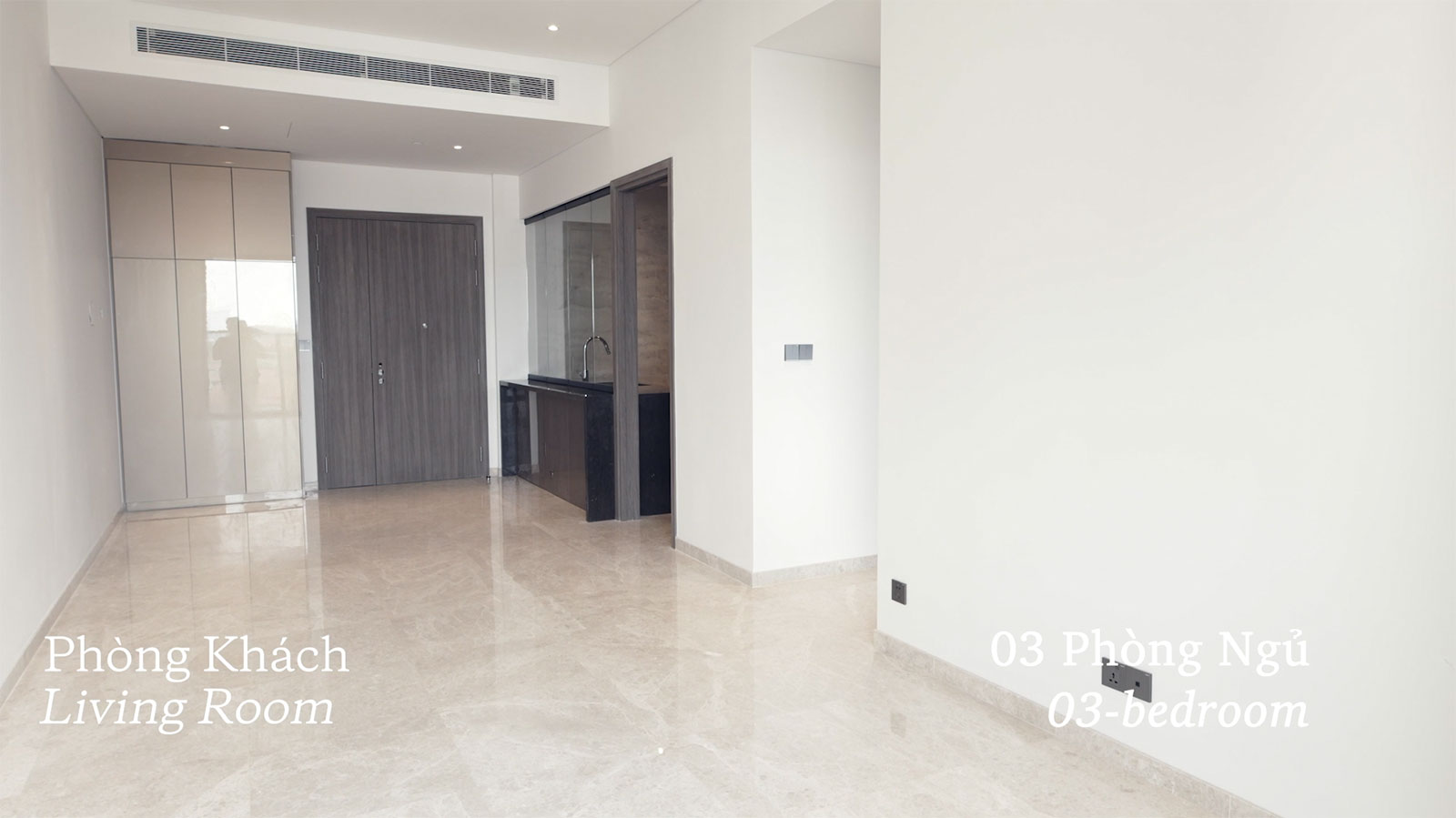 Layout căn hộ 3 phòng ngủ the marq quận 1