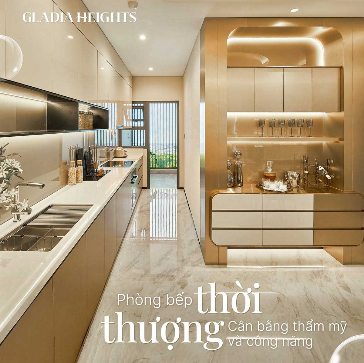 Căn hộ 2 phòng ngủ Gladia Heights