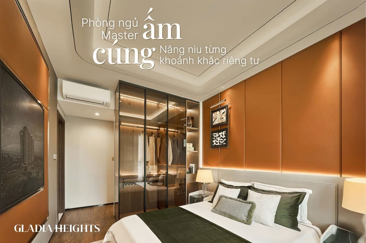 Căn hộ 2 phòng ngủ Gladia Heights