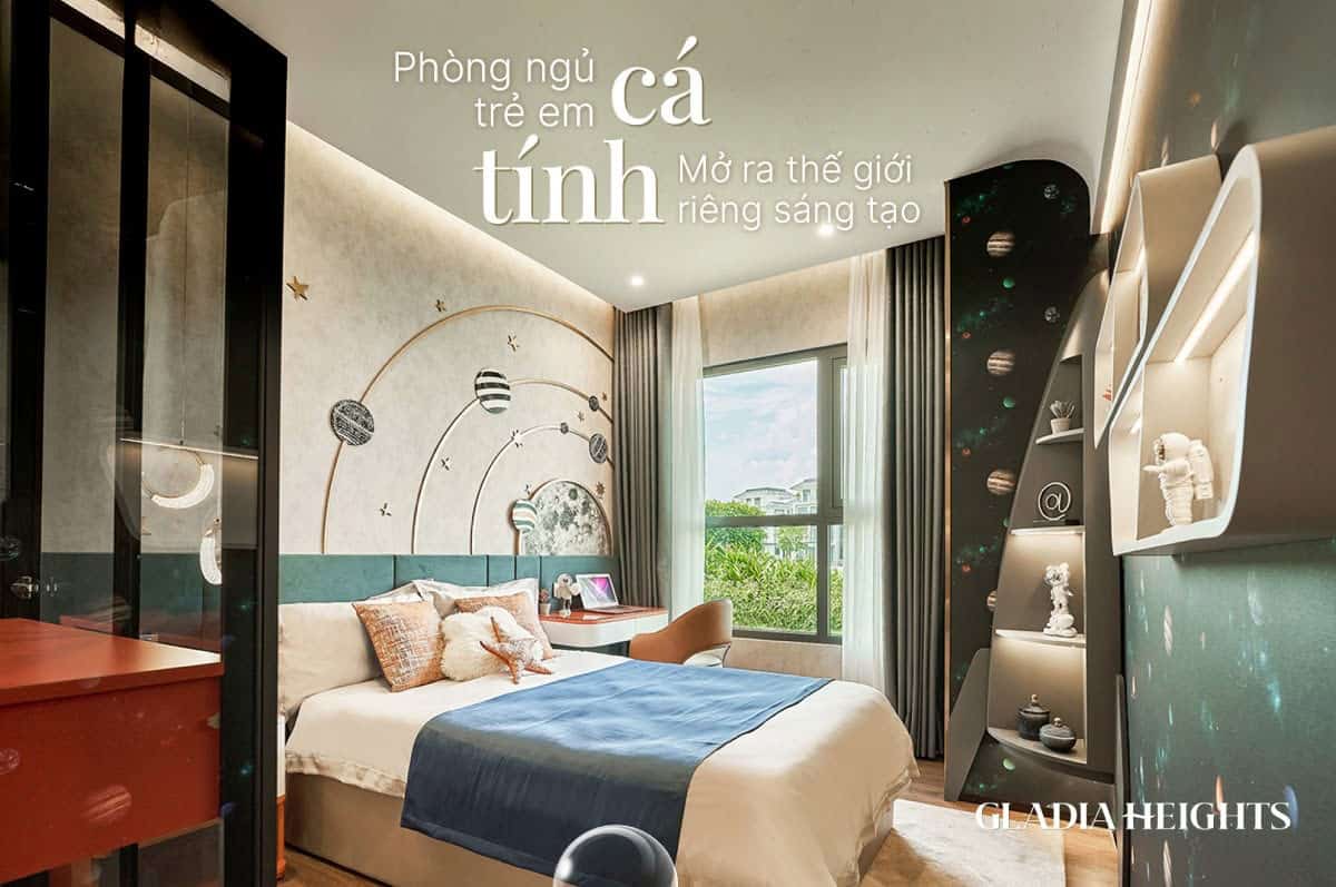 Căn hộ 2 phòng ngủ Gladia Heights