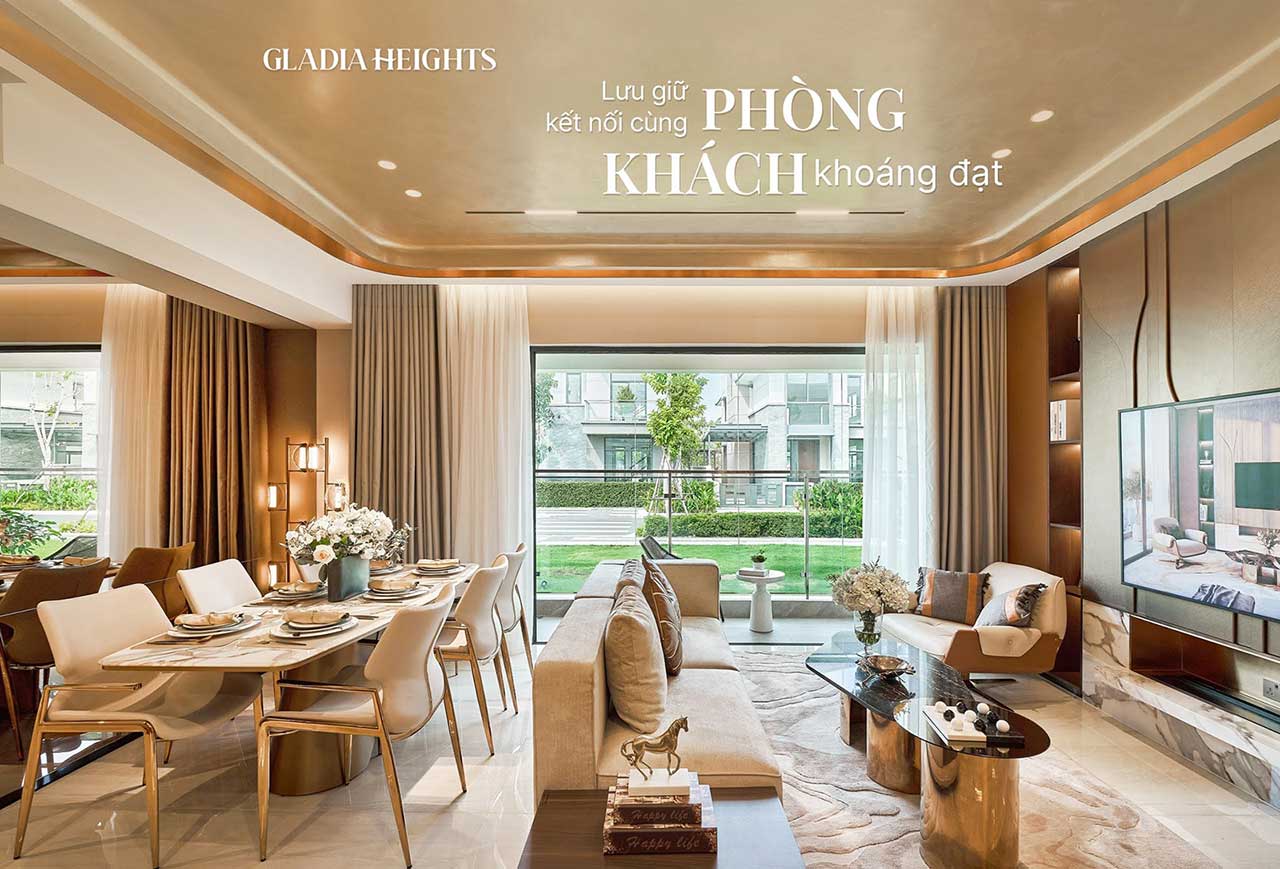 Căn hộ 3 phòng ngủ Gladia Heights