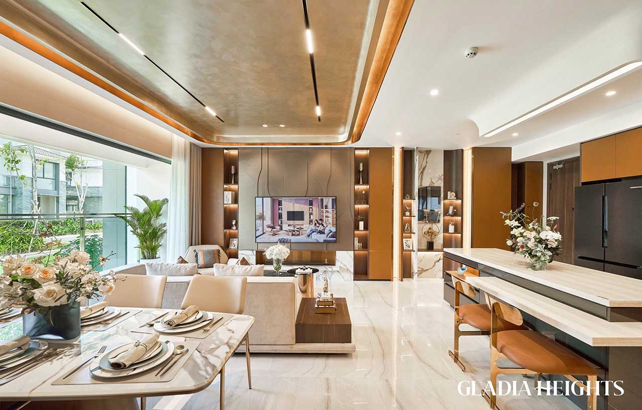 ​Căn hộ 3 phòng ngủ Gladia Heights