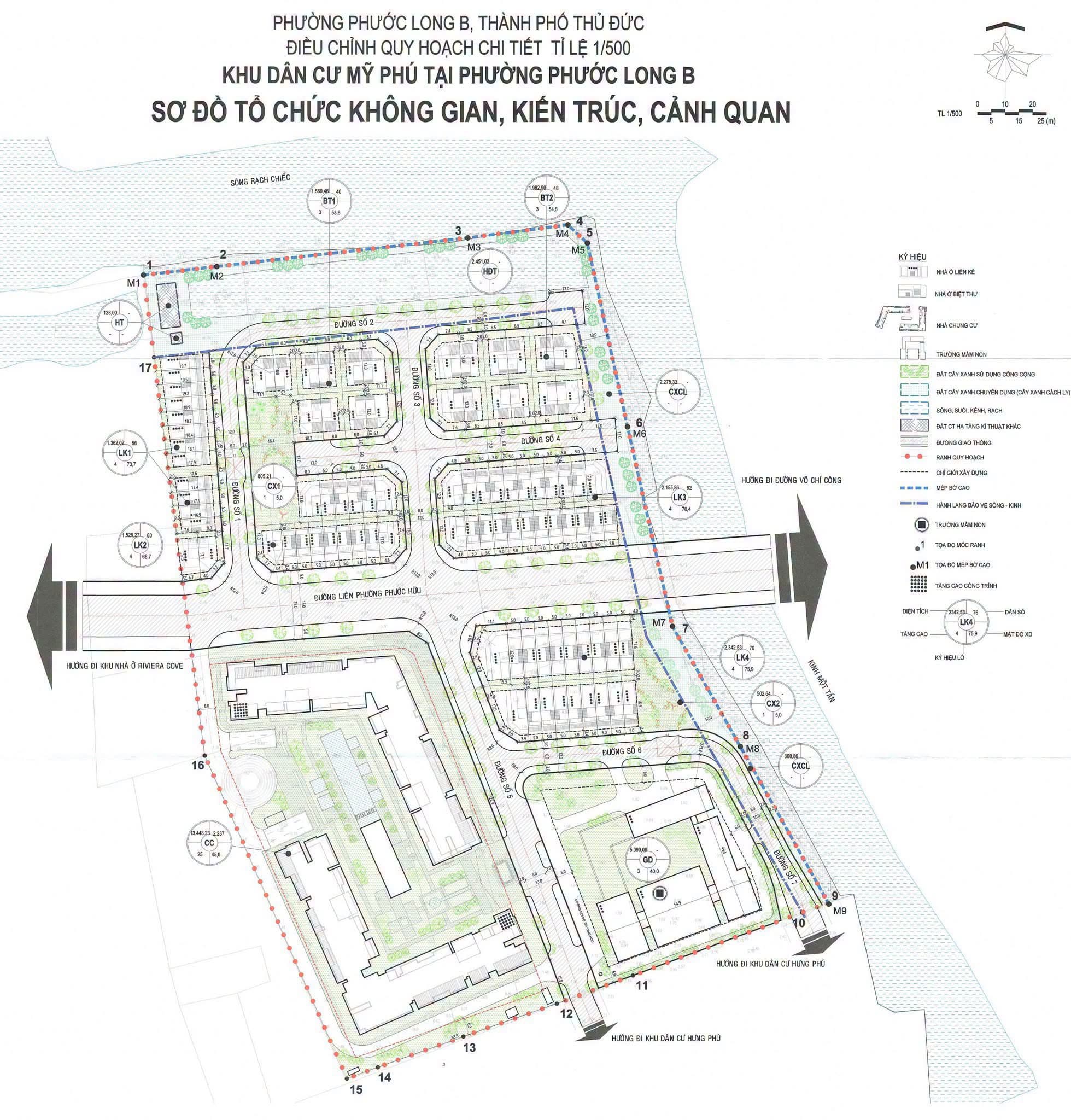 Quy hoạch 1/500 dự án khu dân cư Mỹ Phú - Imperia Sensa Park by MIK