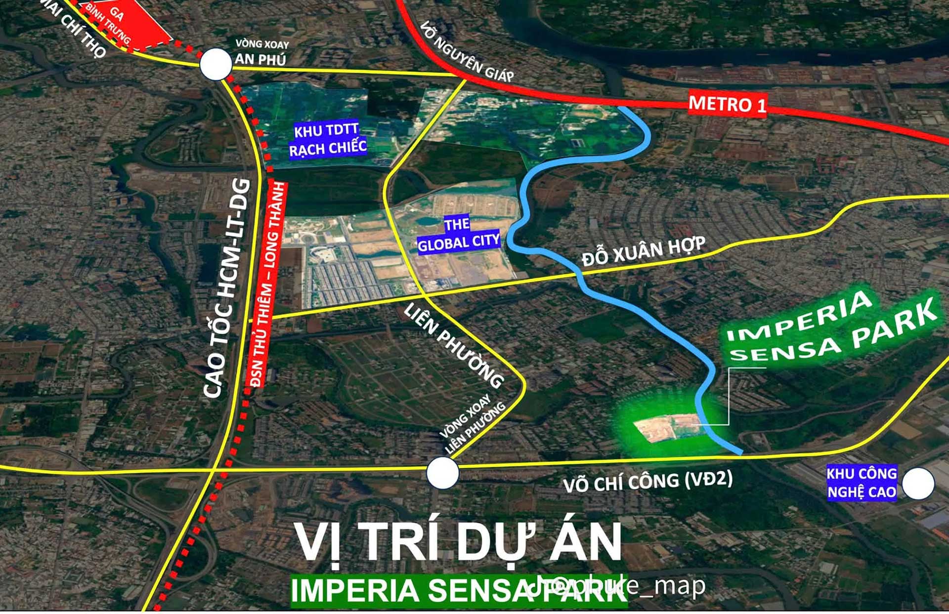Vị trí dự án Imperia Sensa Park by MIK