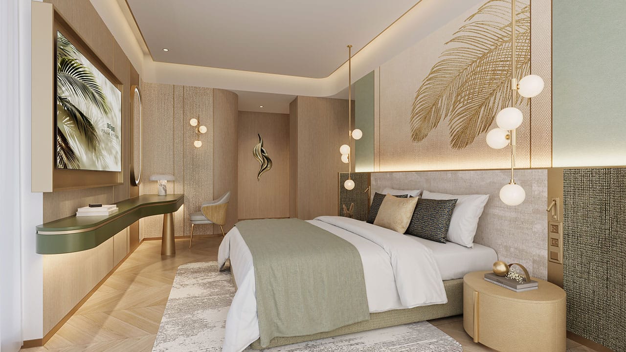 Layout căn hộ 3 phòng ngủ Palm River