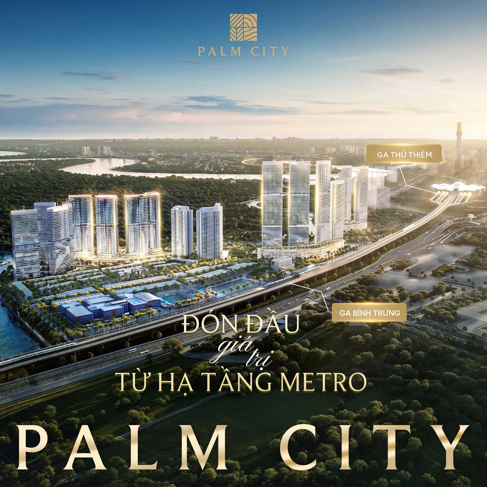 vị trí dự án Palm City - Đô Thị Nghỉ Dưỡng Giữa Nam Rạch Chiếc