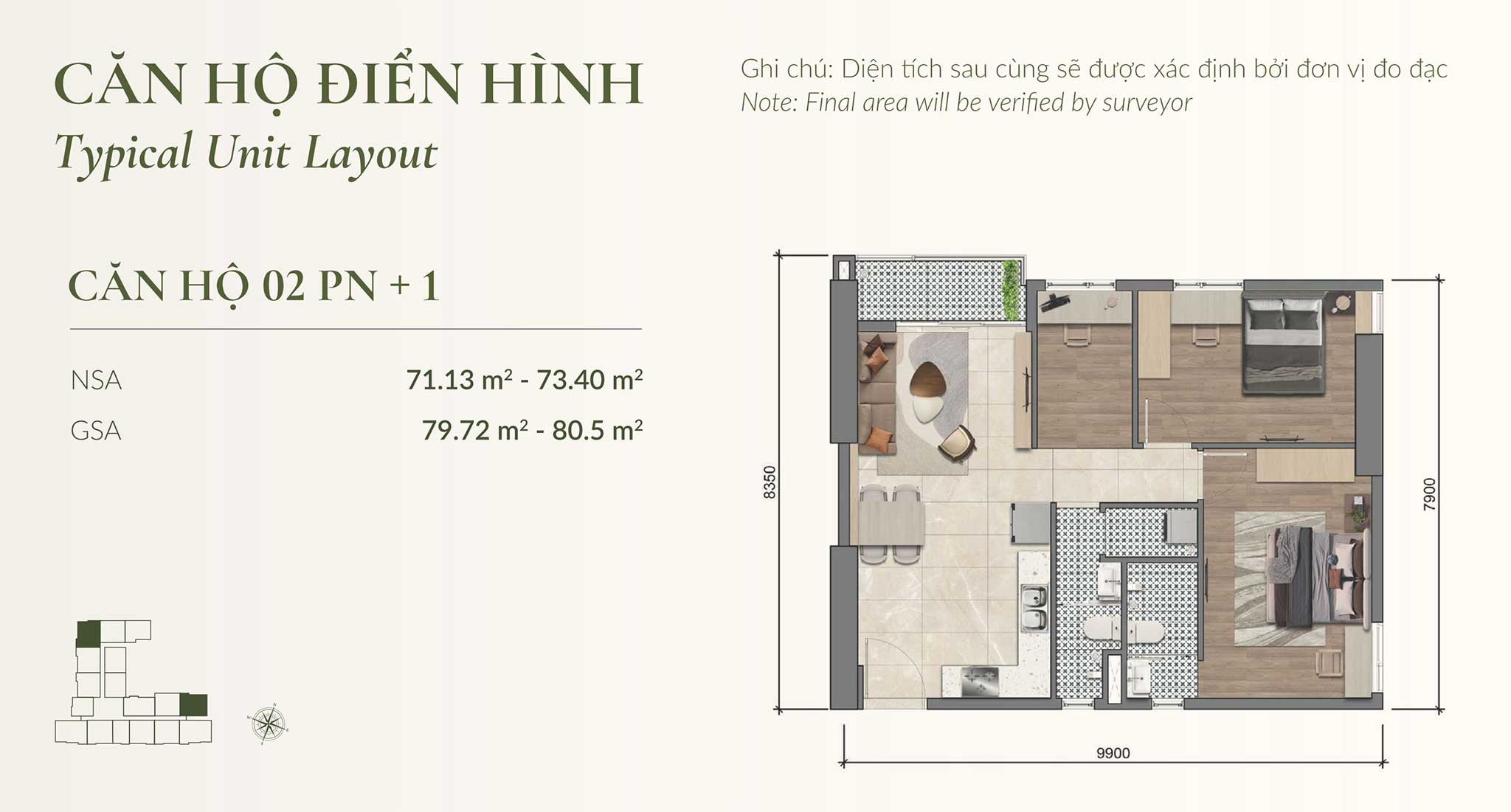 Layout căn hộ Legacy 66 Tân Thành Chợ Lớn