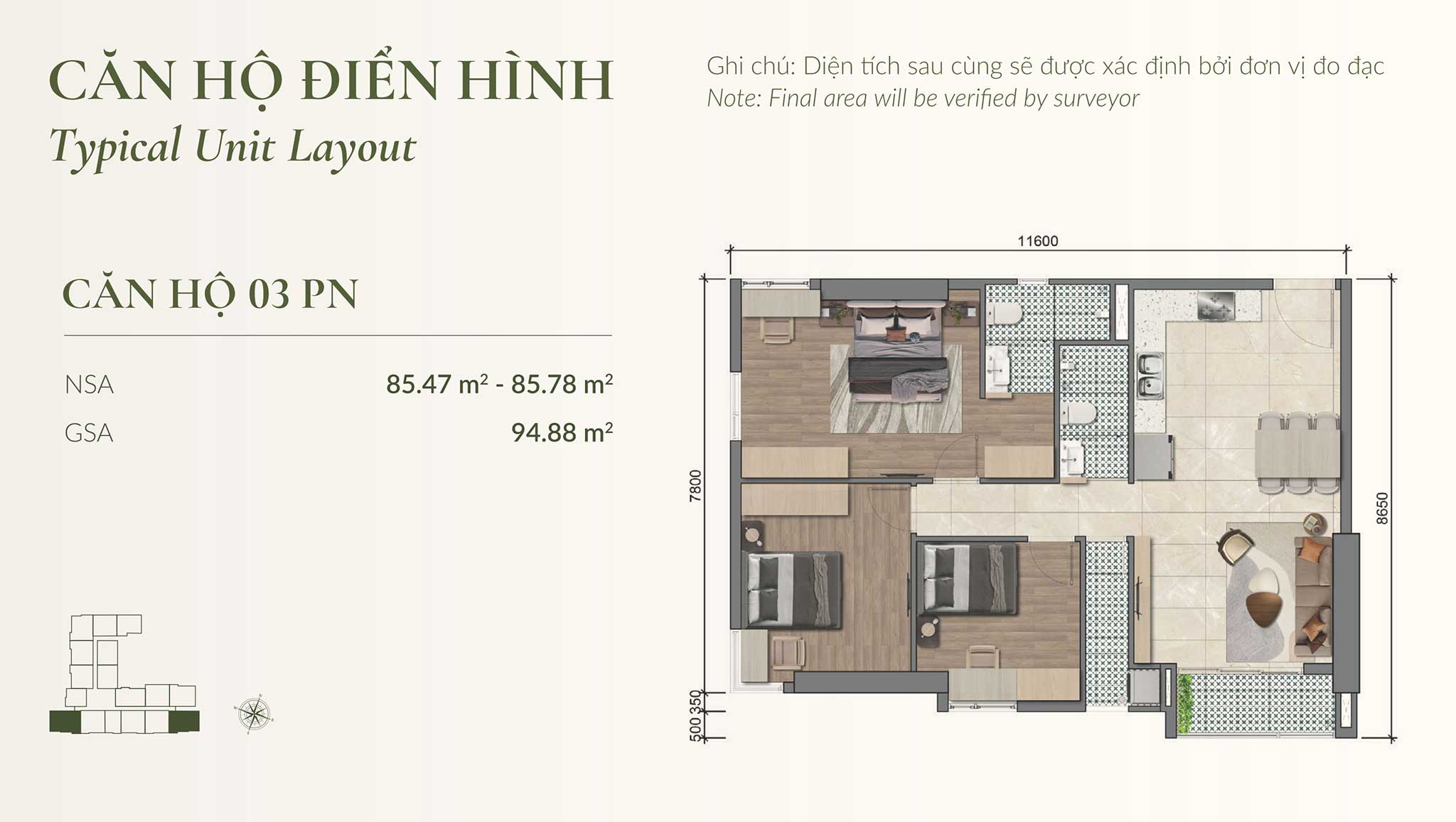 Layout căn hộ Legacy 66 Tân Thành Chợ Lớn