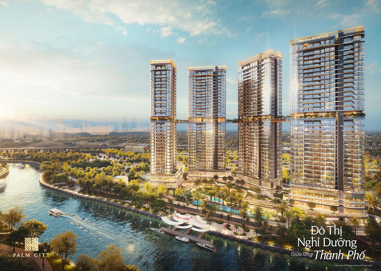 Palm River – Căn hộ hạng sang giữa lòng khu đô thị nghỉ dưỡng Palm City