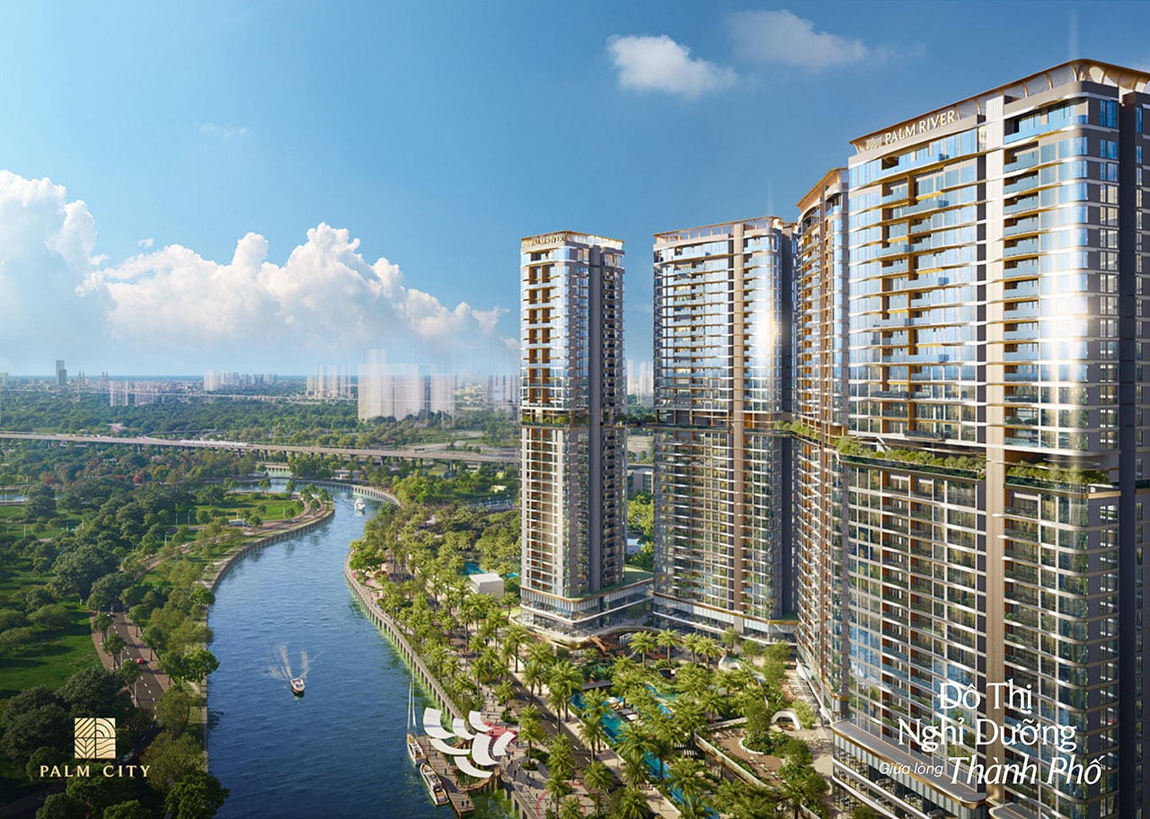 Palm River – Căn hộ hạng sang giữa lòng khu đô thị nghỉ dưỡng Palm City
