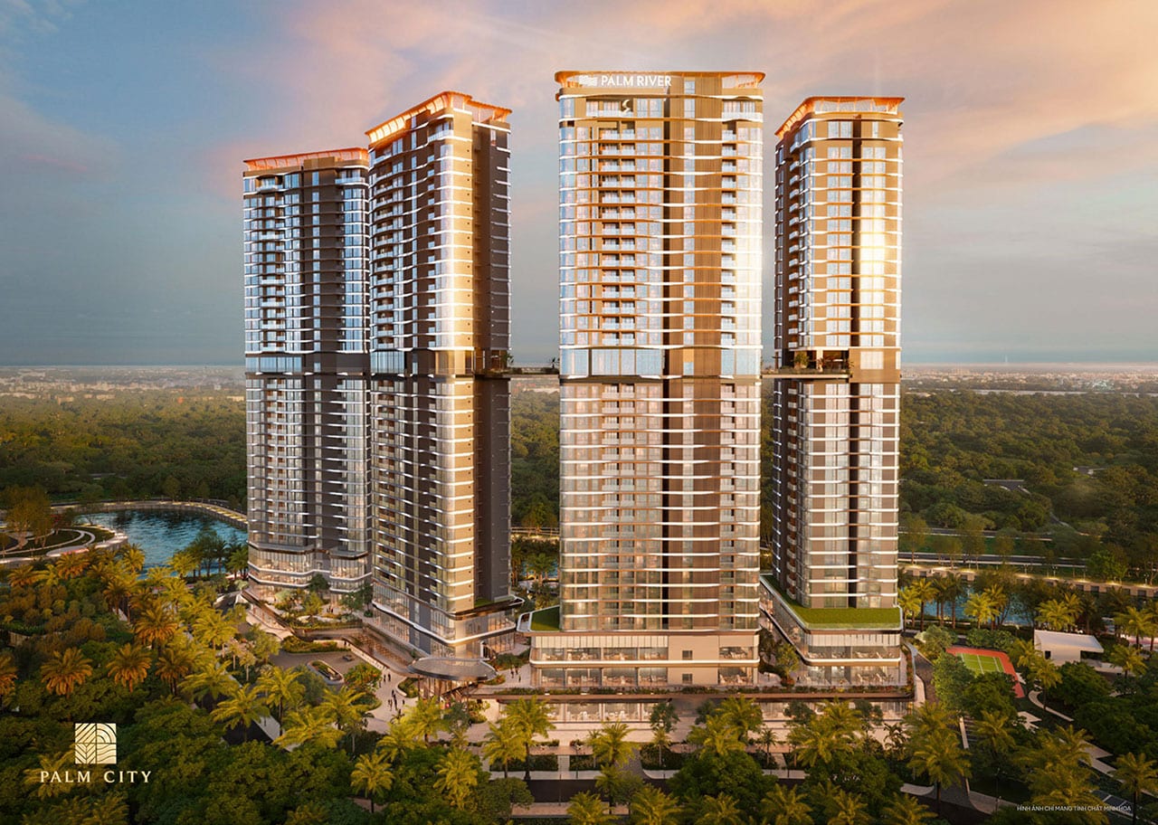 Palm River – Căn hộ hạng sang giữa lòng khu đô thị nghỉ dưỡng Palm City