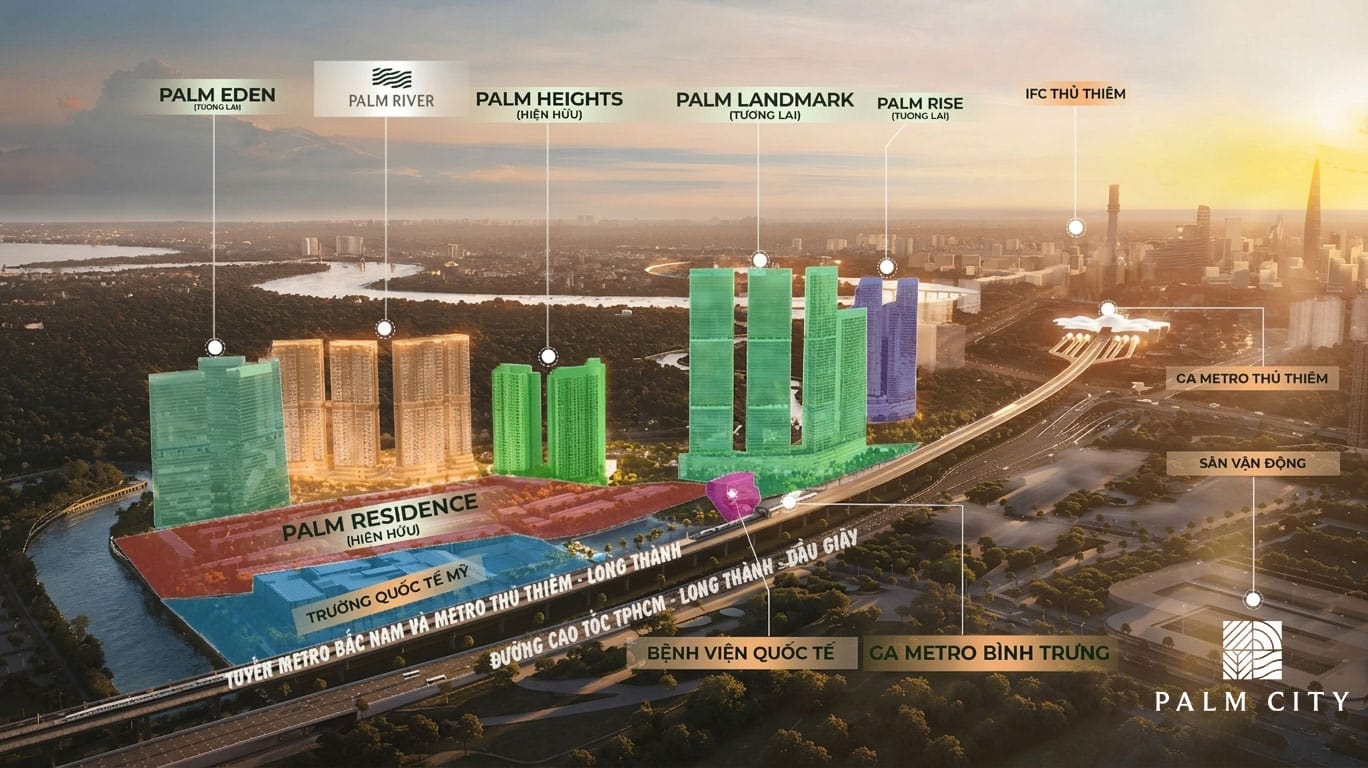 Palm City - Đô Thị Nghỉ Dưỡng Giữa Nam Rạch Chiếc