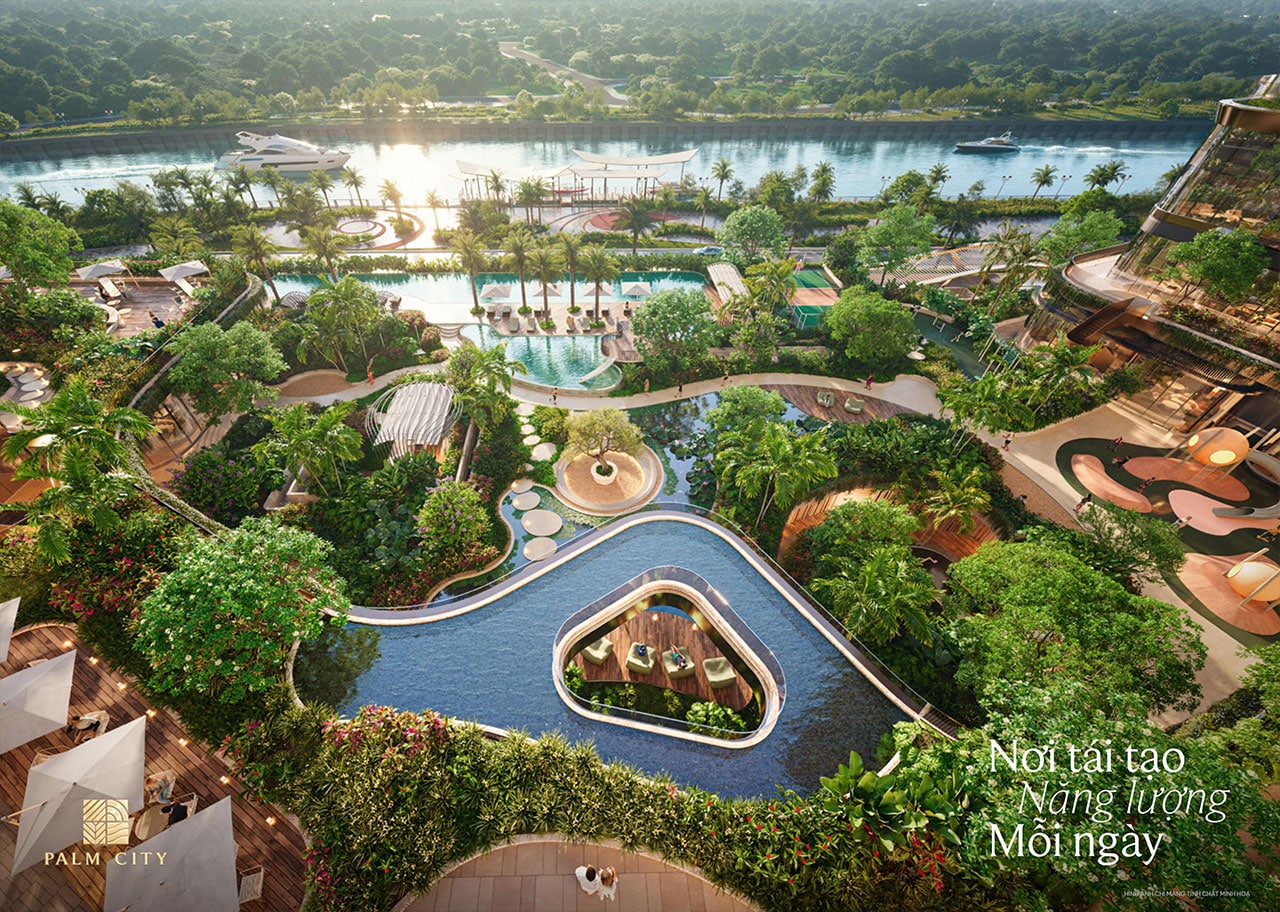 Palm River – Căn hộ hạng sang giữa lòng khu đô thị nghỉ dưỡng Palm City