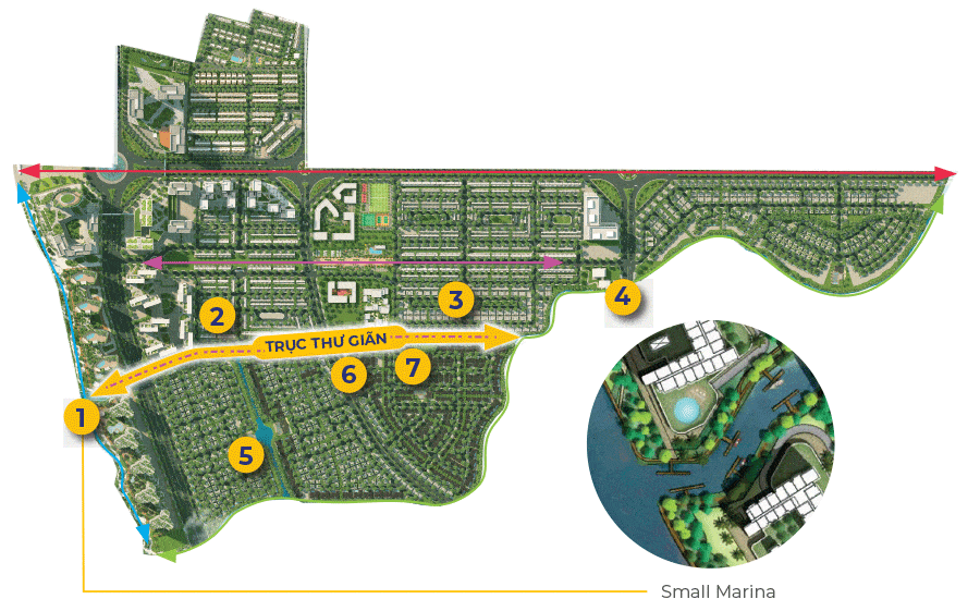 5 TRỤC ĐÔ THỊ Kết nối toàn diện Izumi City