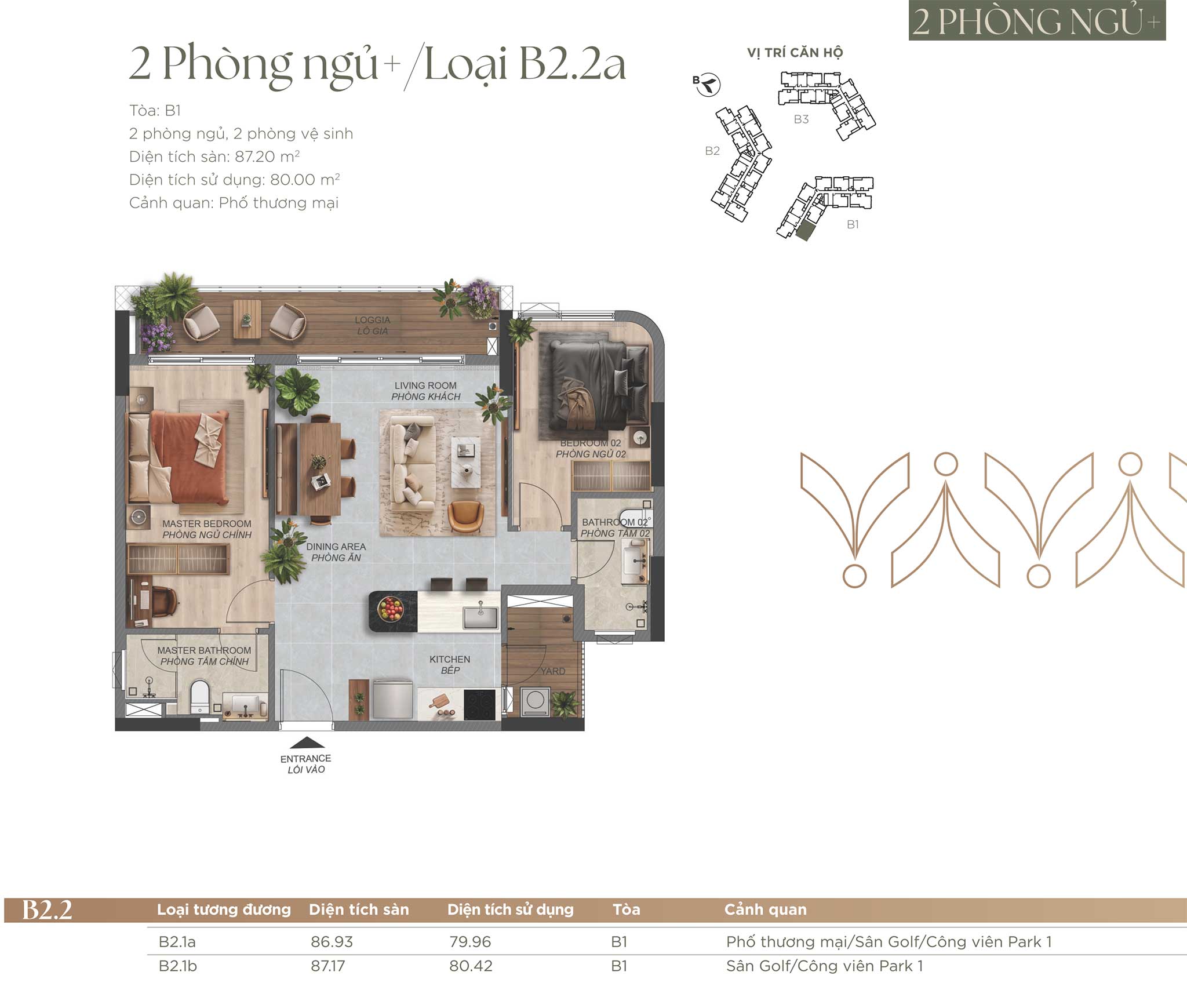 Layout căn hộ Norton Park by Gamuda Land