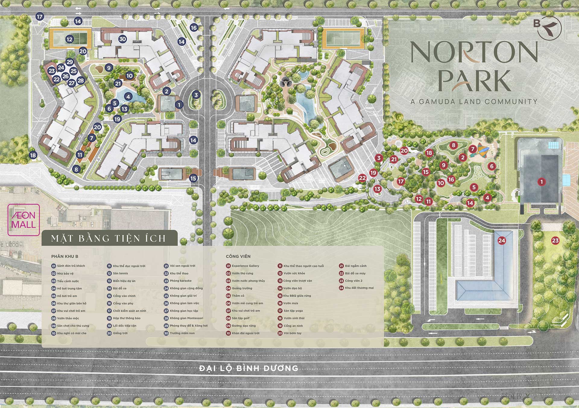 Quy hoạch Norton Park by Gamuda Land