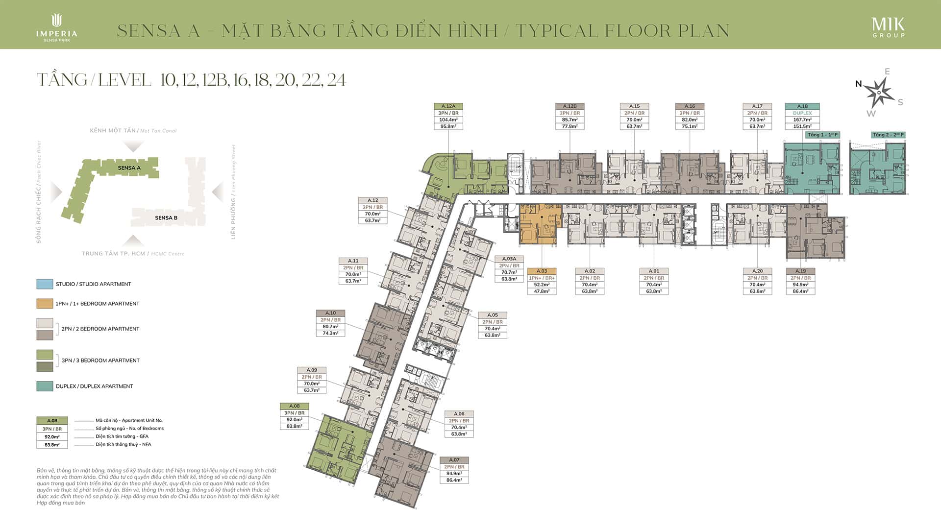 Mặt bằng Layout Imperia Sensa Park
