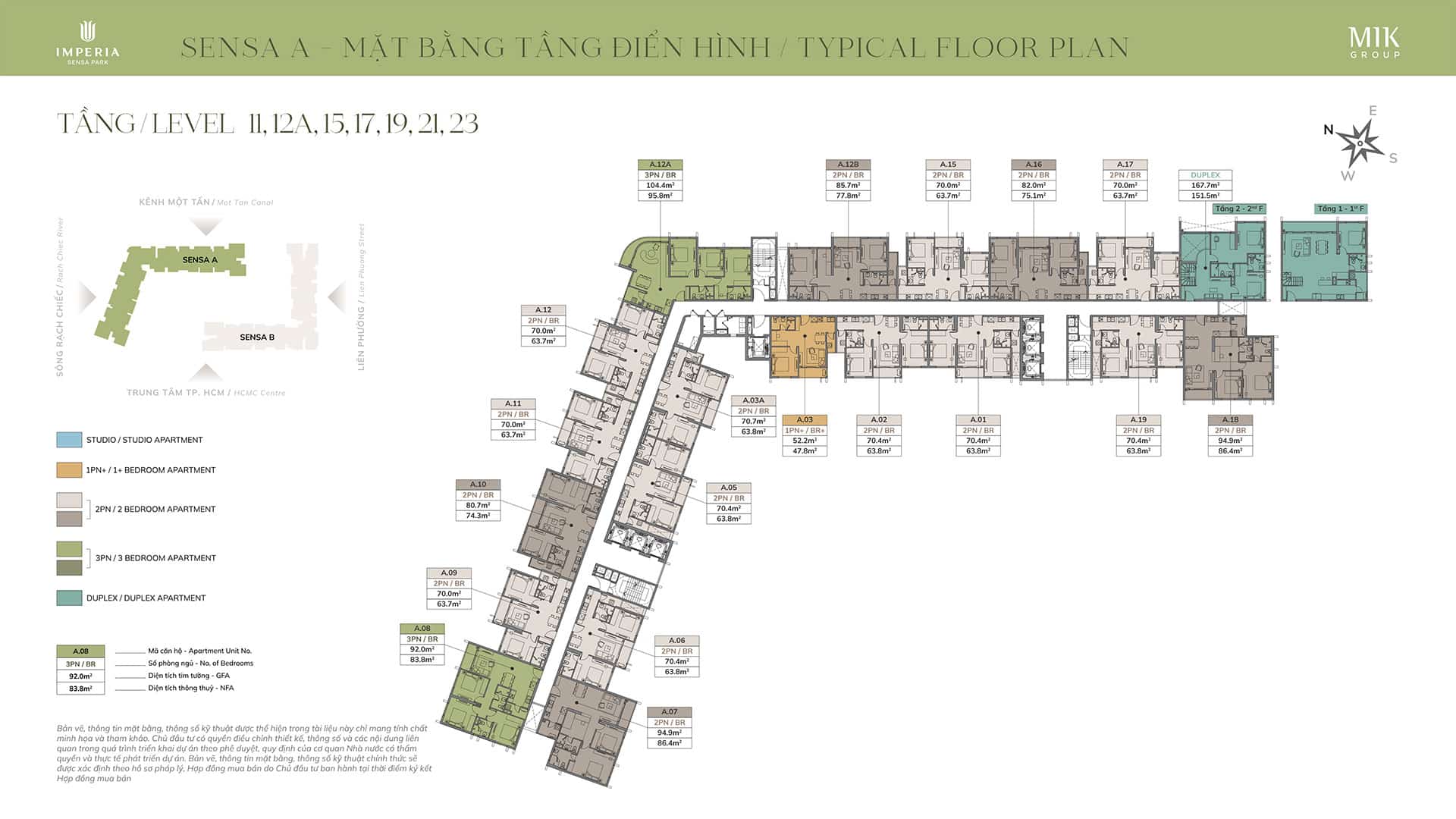 Mặt bằng Layout Imperia Sensa Park
