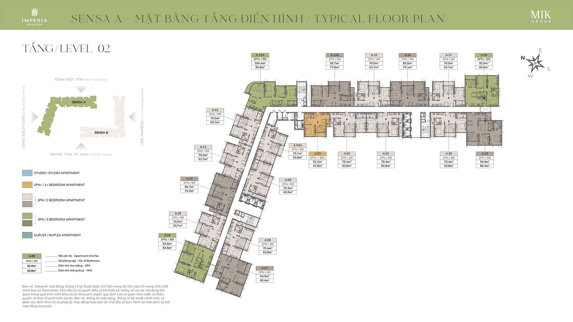 Mặt bằng Layout Imperia Sensa Park
