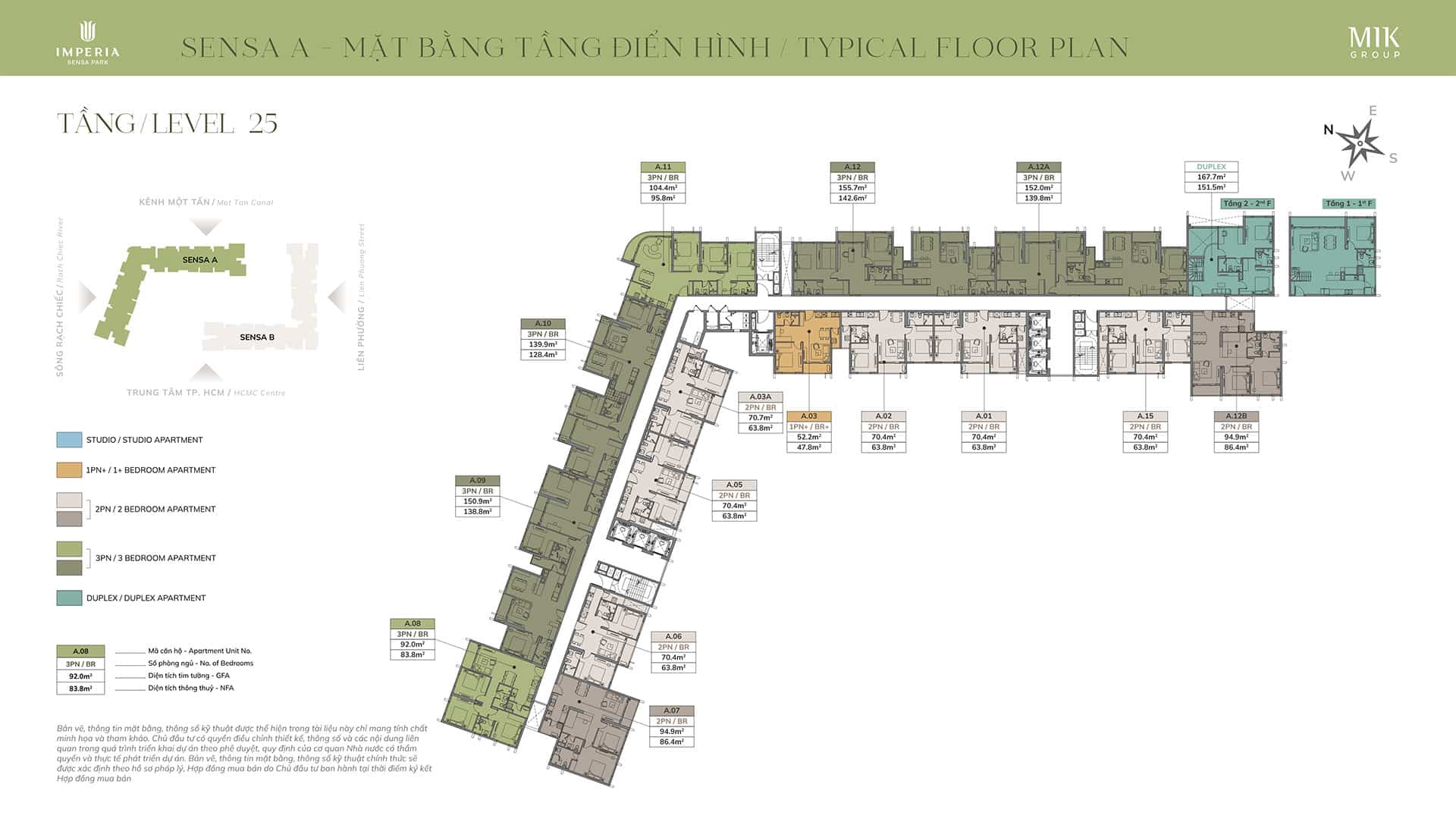 Mặt bằng Layout Imperia Sensa Park