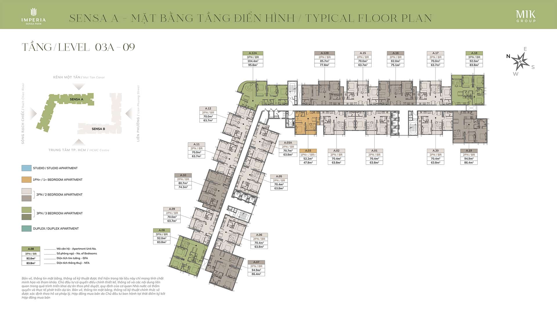 Mặt bằng Layout Imperia Sensa Park