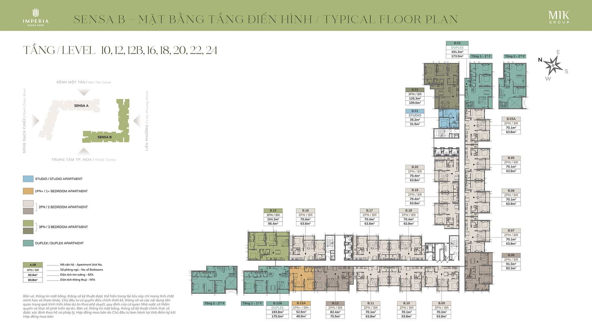 Mặt bằng Layout Imperia Sensa Park