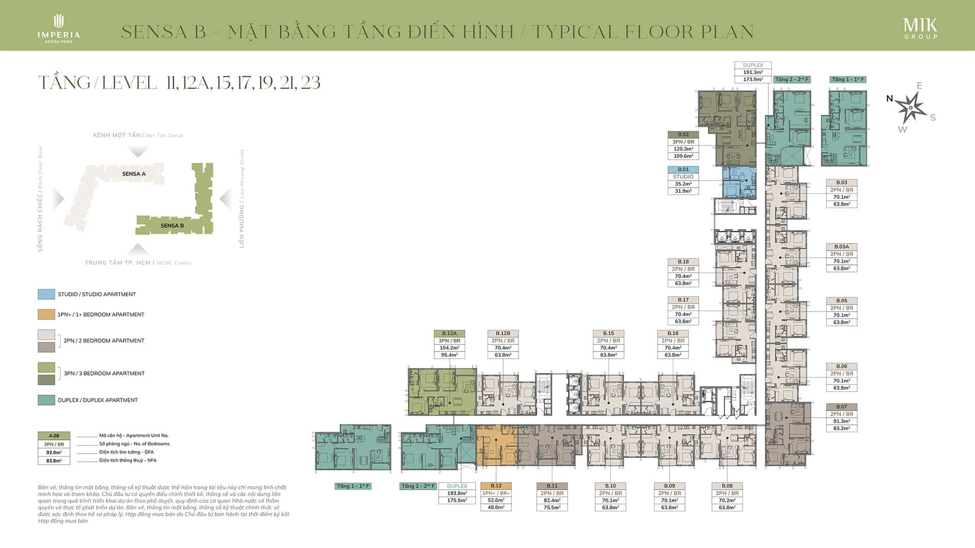 Mặt bằng Layout Imperia Sensa Park