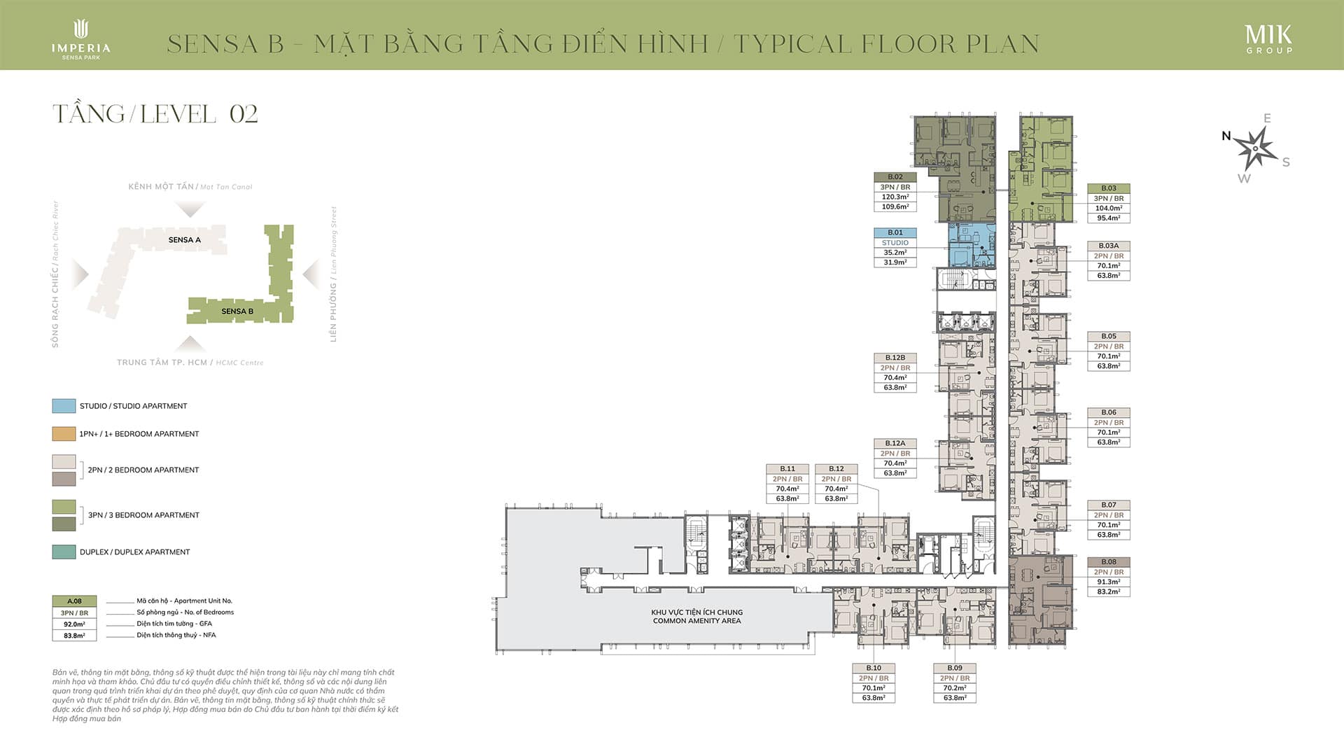 Mặt bằng Layout Imperia Sensa Park
