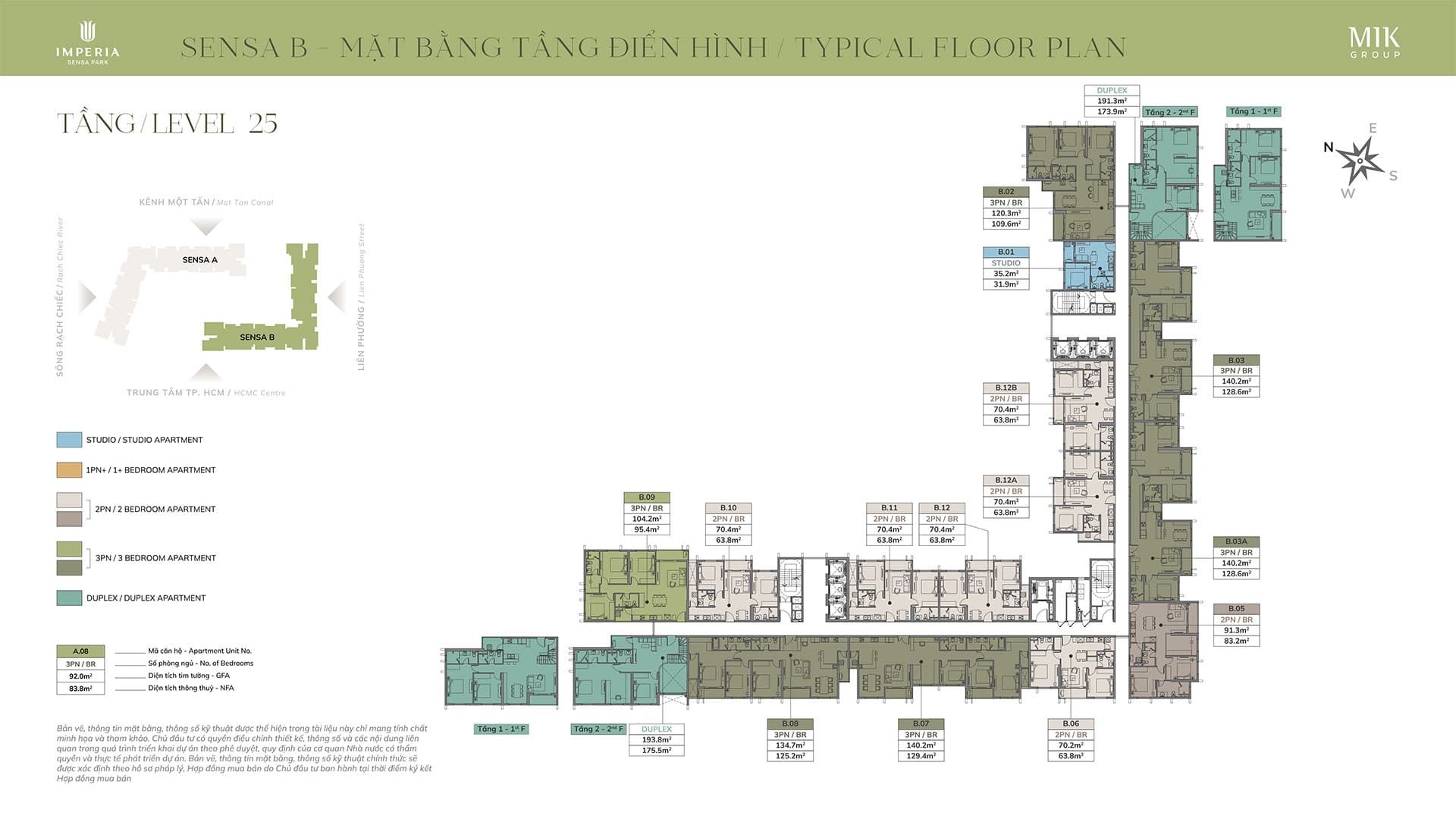 Mặt bằng Layout Imperia Sensa Park