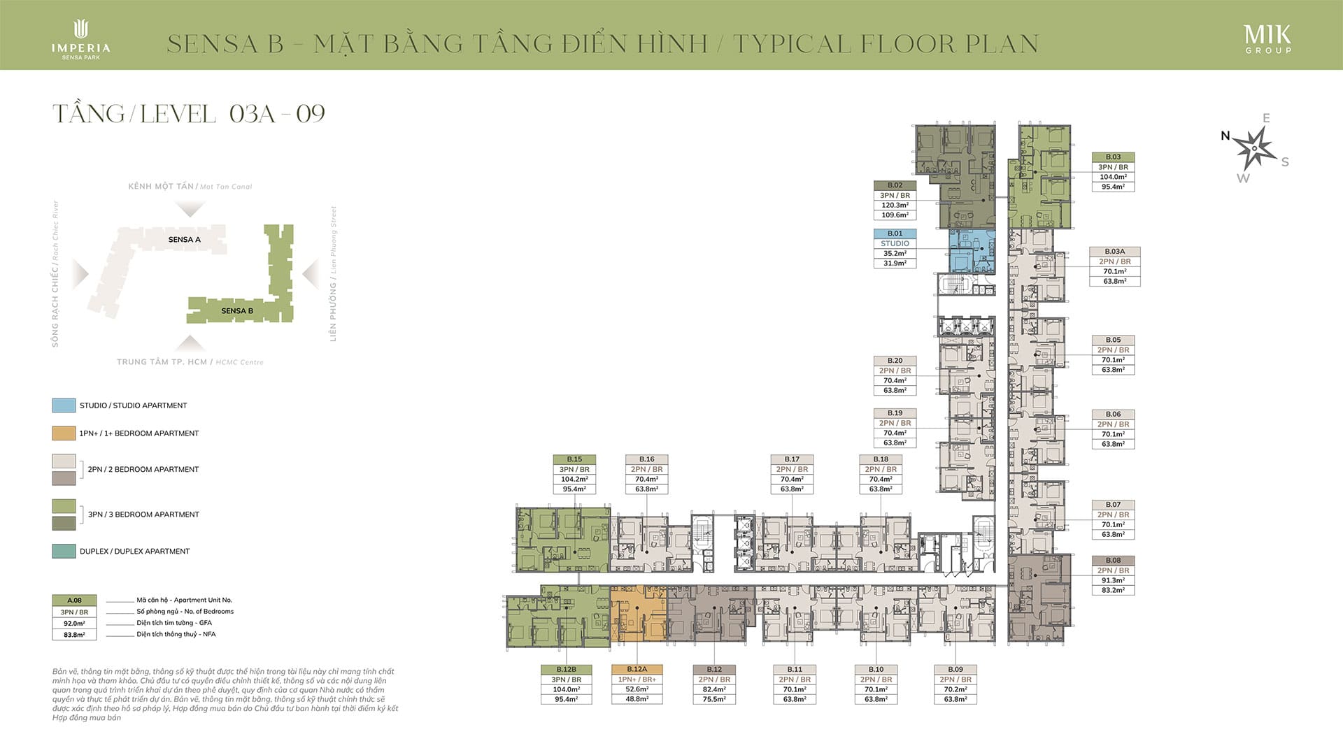 Mặt bằng Layout Imperia Sensa Park
