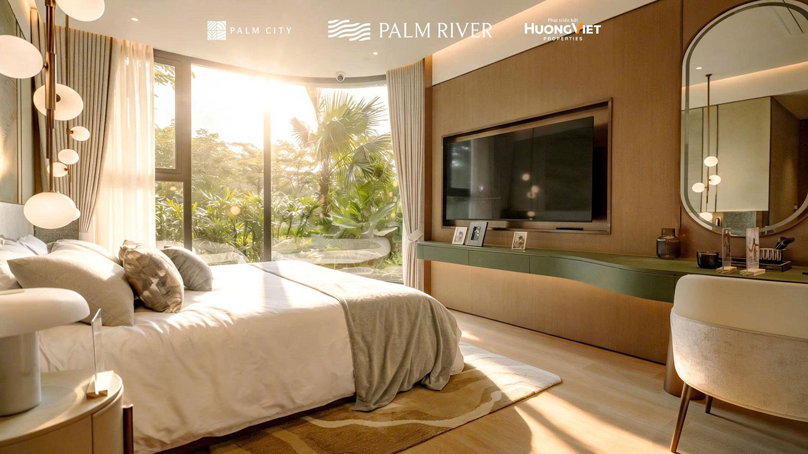 Căn hộ 3 phòng ngủ Palm River – Không gian sống nghỉ dưỡng bên sông